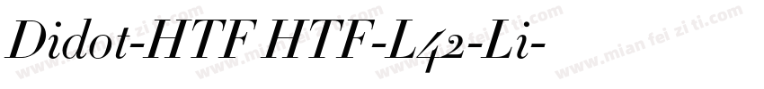 Didot-HTF HTF-L42-Li字体转换